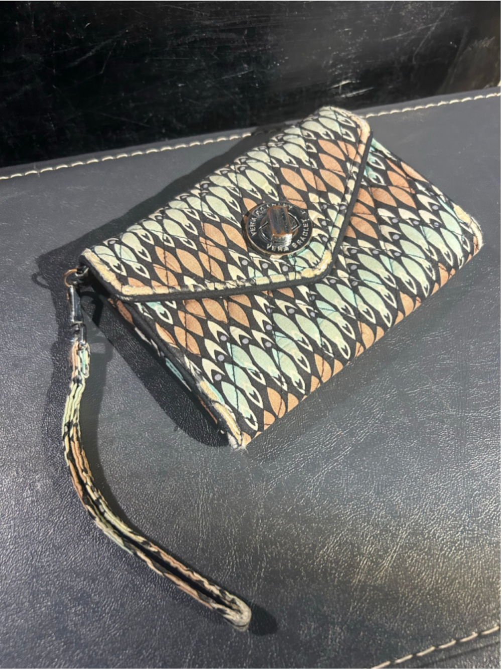Women's Vera Bradley Wristlet Clutch One Size Beige Green